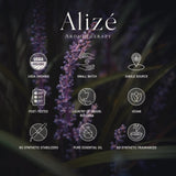 Alizé Aromatherapy diffusion-lavande-ambiance, image d’ambiance sereine et aromatique.
