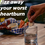 Alka-Seltzer à forte dose, relief des douleurs corporelles après indulgence.