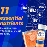 Alka-Seltzer Energy Boost: saveur punch-fruit sans sucre.