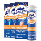 Tablette effervescente Alka-Seltzer Energy Boost pour énergie rapide.