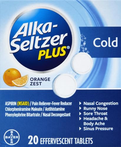 ALKA-SELTZER PLUS boîte orange zeste, goût agréable et solution pratique.