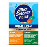 ALKA-SELTZER PLUS Power Max emballage jour et nuit, prêt à l'emploi pour le confort.