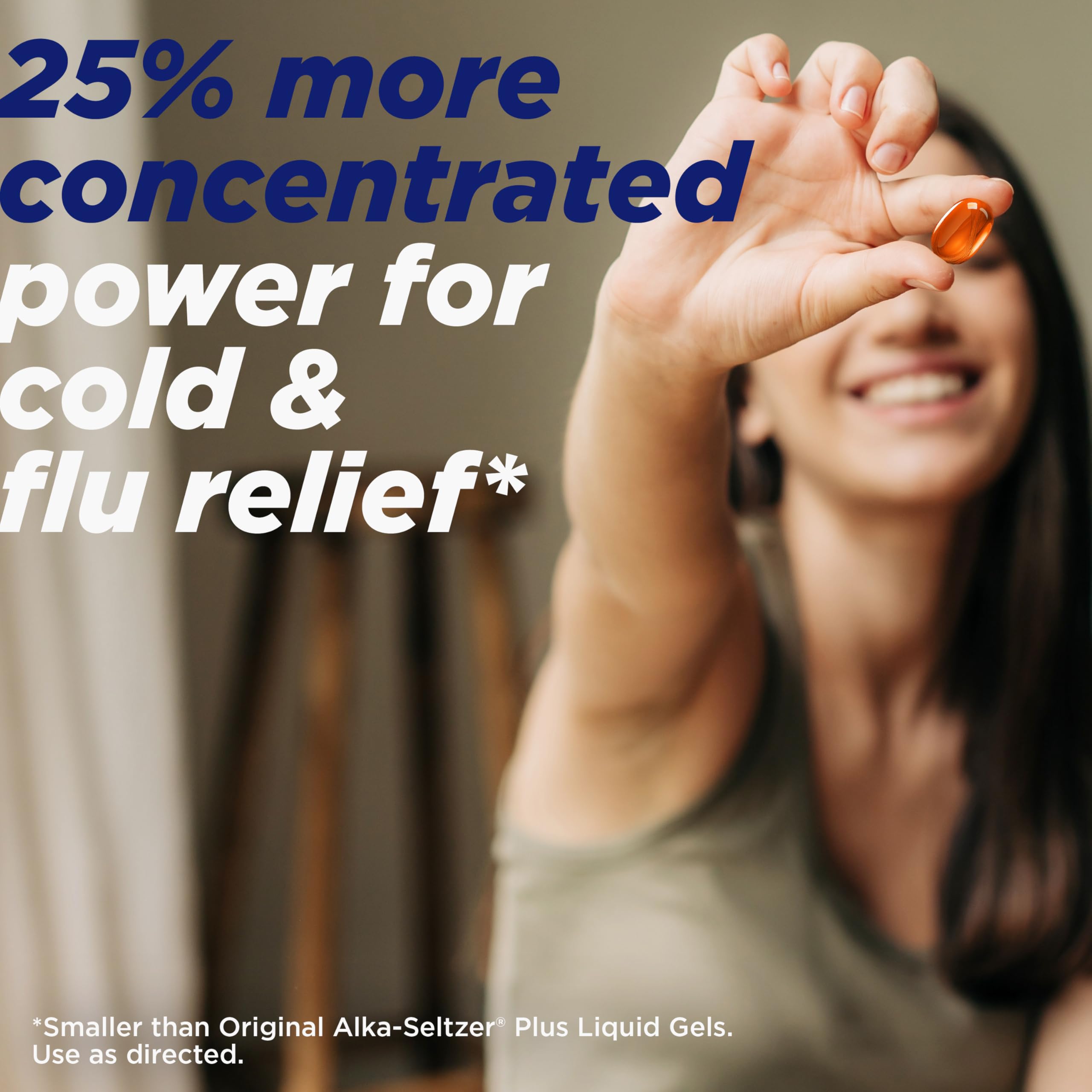 Tablettes ALKA-SELTZER PLUS Power Max, format compact pour une prise rapide.