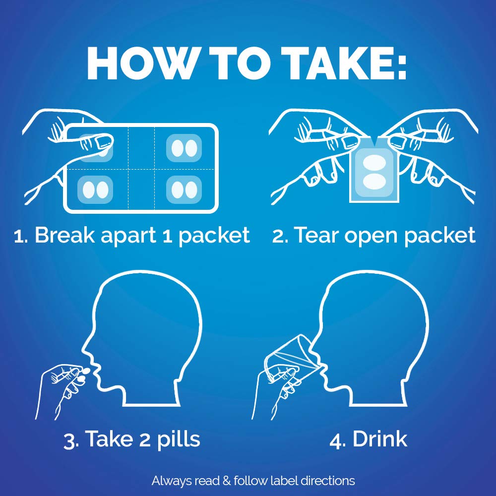 Boîte ouverte d'Alka-Seltzer Plus PowerMax avec gélules visibles.