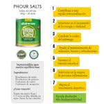 PHOUR Sels: poudre prête à se dissoudre dans l'eau.