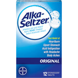 Alka-Seltzer Original — comprimés effervescents, pack de 3, pratique à emporter.