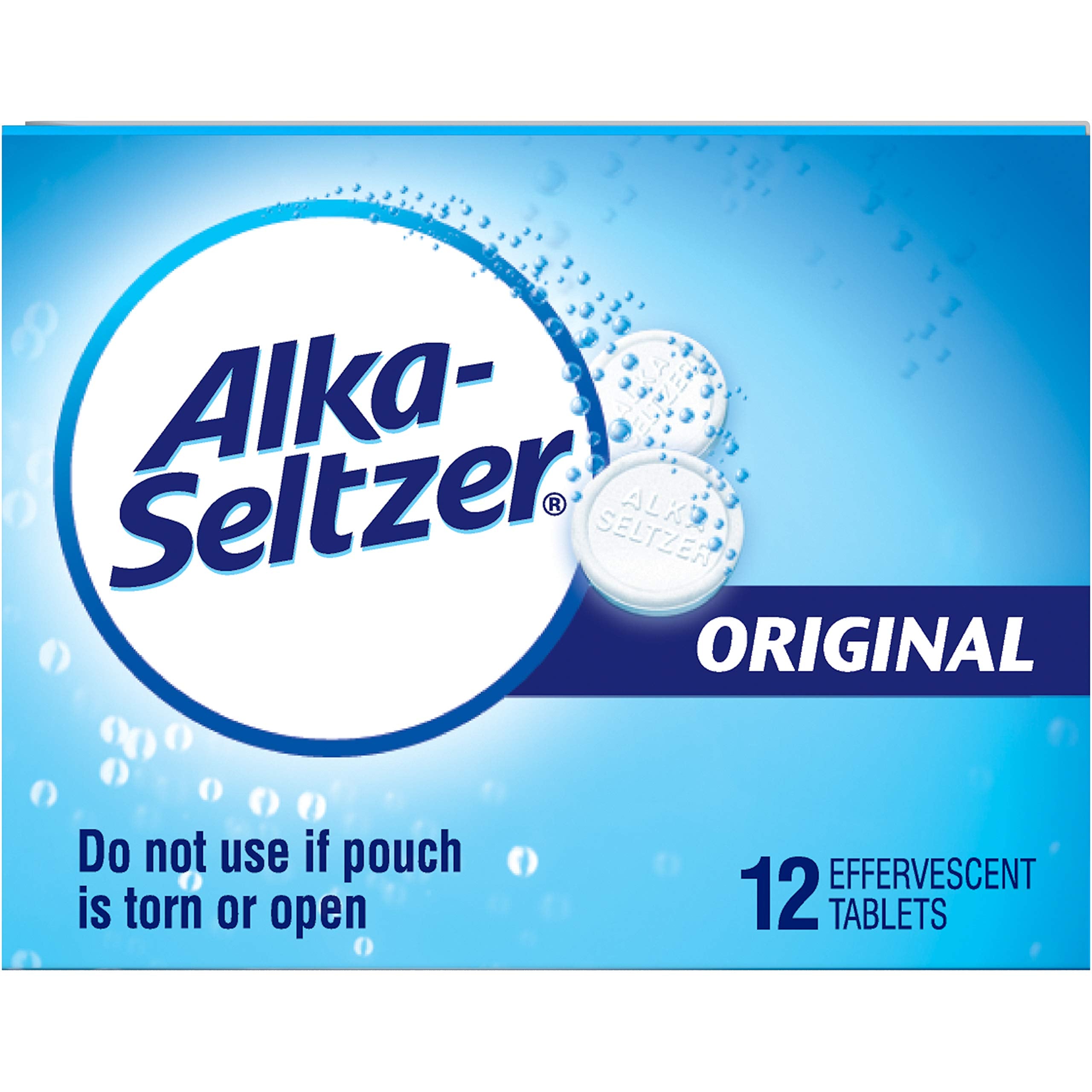 Alka-Seltzer Original — comprimés qui se dissolvent rapidement pour un usage pratique.