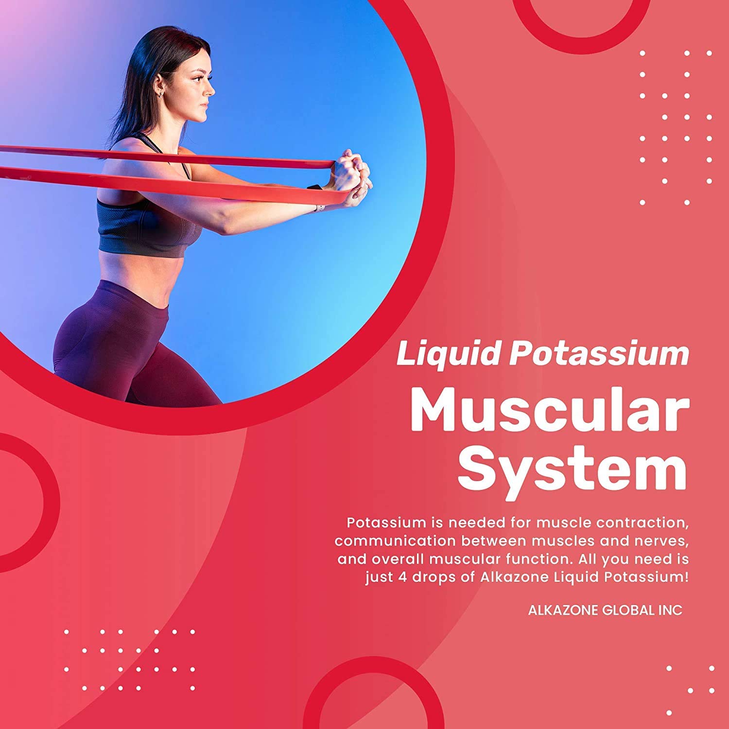 Alkazone Potassium+ : bouteille portable de 1,25 oz, pratique.