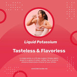 Alkazone Potassium+ facile à mélanger dans l'eau au quotidien.