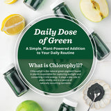All About Juicing liquide shot chlorophylle, s'incorpore facilement dans smoothies.