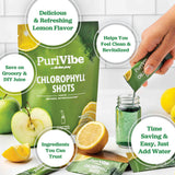 All About Juicing chlorophyle shot pomme, alliance fruitée et detox légère.