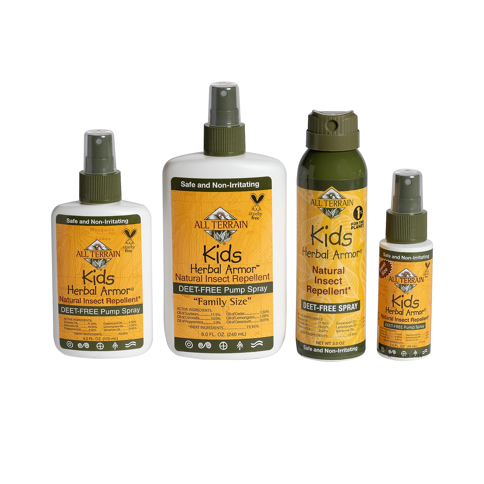 All Terrain Kids Herbal Armor, enfant-application, pratique pour sorties en plein air.