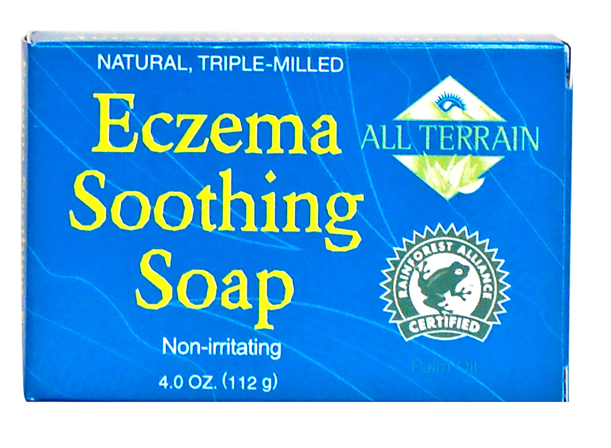 Savon All Terrain apaisant l’eczéma, nettoie en douceur et apaise les irritations.