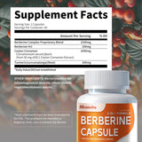 Allcoovita Berberine: capsules alignées prêtes à avaler