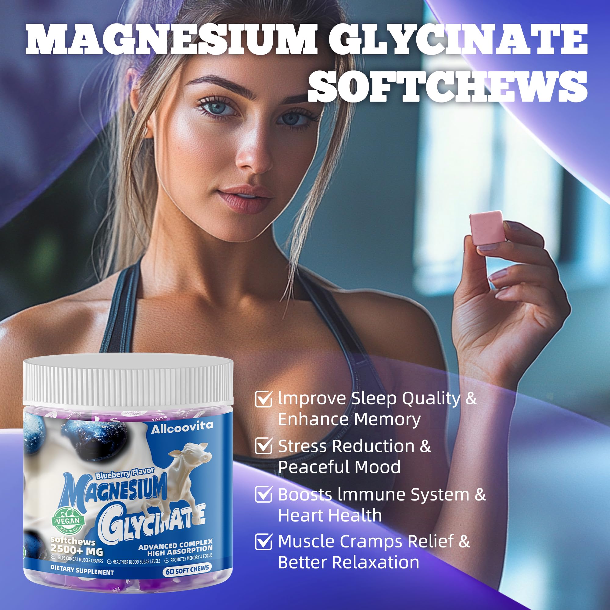 Gommes sans sucre et sans gluten Allcoovita faciles à intégrer au quotidien.