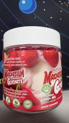Gommes sans sucre Allcoovita au goût fraise pour une collation légère.