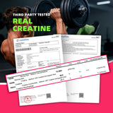 Allcoovita Gomme Creatine framboise: idéal avant l'entraînement.