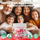 Allcoovita Fer gommes fraise – dose quotidienne pratique et goût fruité sans arrière-goût métallique.