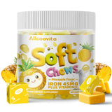 Allcoovita fer soft chews ananas bouteille : énergie au quotidien.