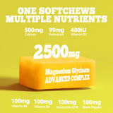 Usage quotidien Allcoovita gommes magnésium glycinate ananas - prise facile.
