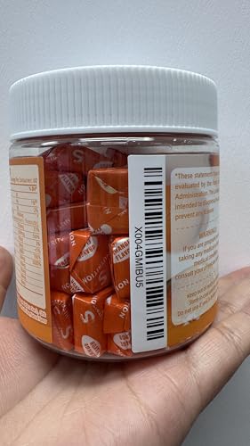 Gomme orange Allcoovita magnésium soutien digestif avec glycinate.
