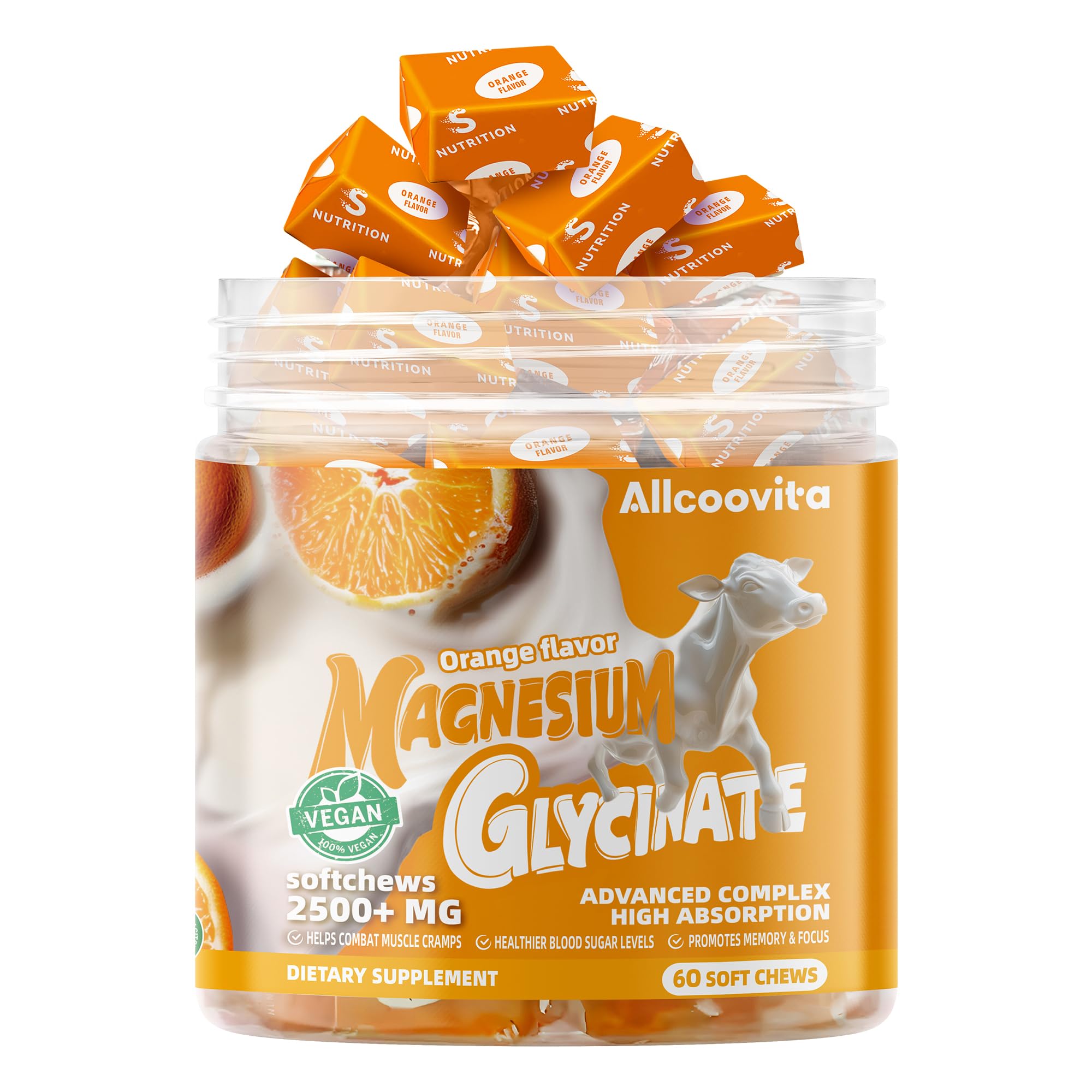 Ingrédients Allcoovita avec vitamine D B6 et CoQ10 pour support général.