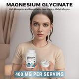 Allcoovita Magnésium Glycinate – etiquette de dosage pratique et lisible.
