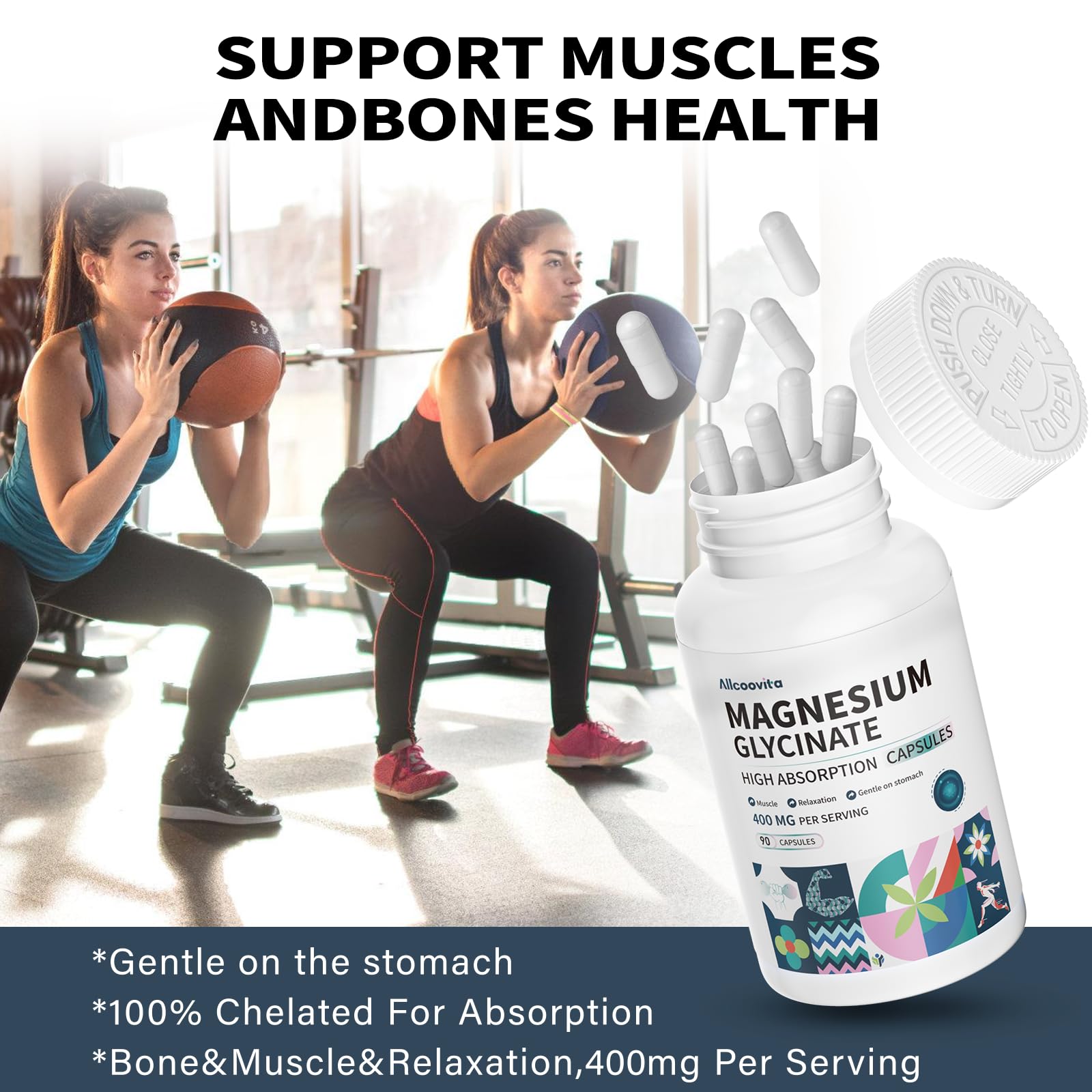 Allcoovita Magnésium Glycinate – utilisation quotidienne adaptée à un mode de vie actif.