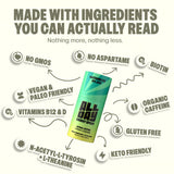 ALLDAY Formule naturelle caféine organique, énergie claire et durable.