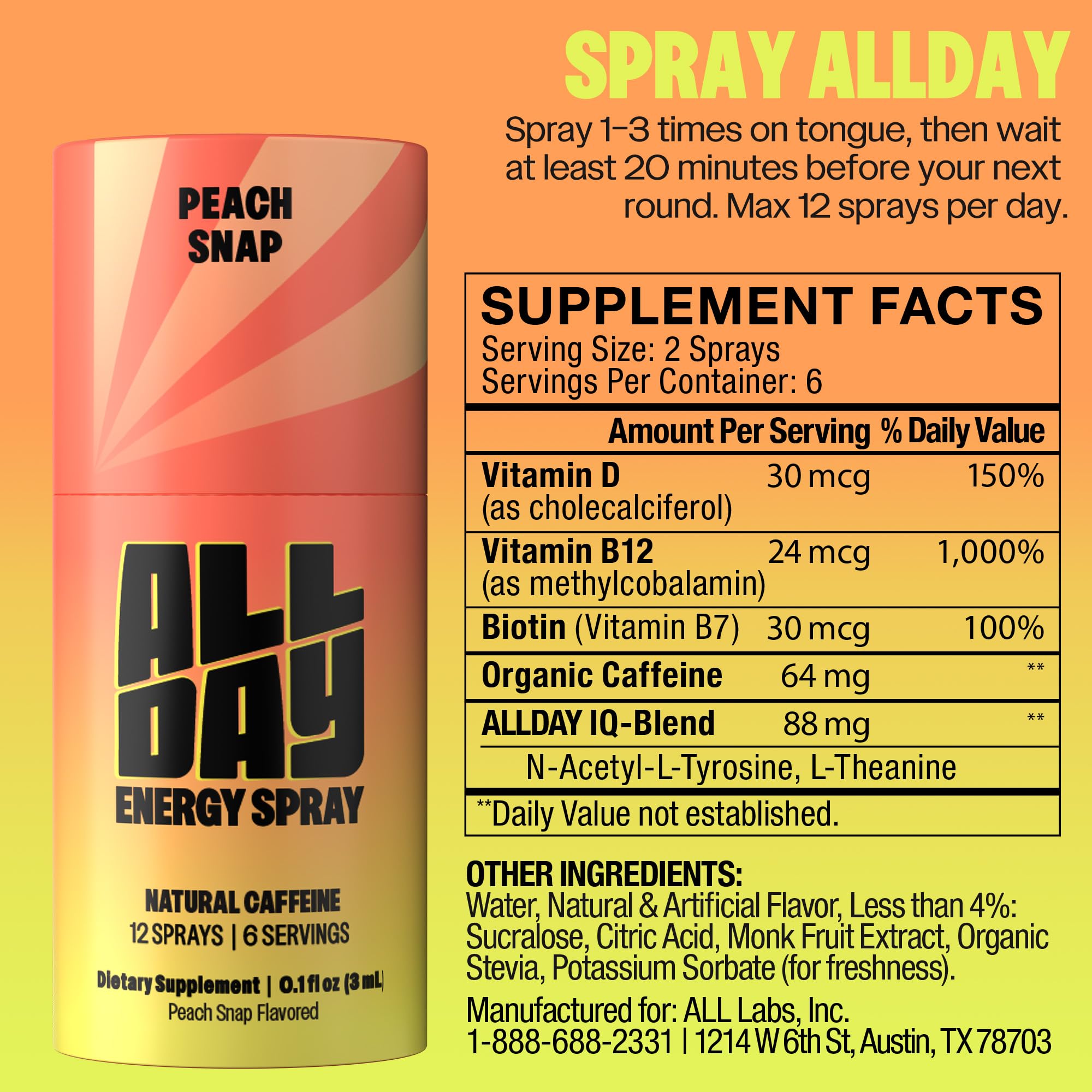 ALLDAY Pack 4x, énergie instantanée en déplacement et sans effort.