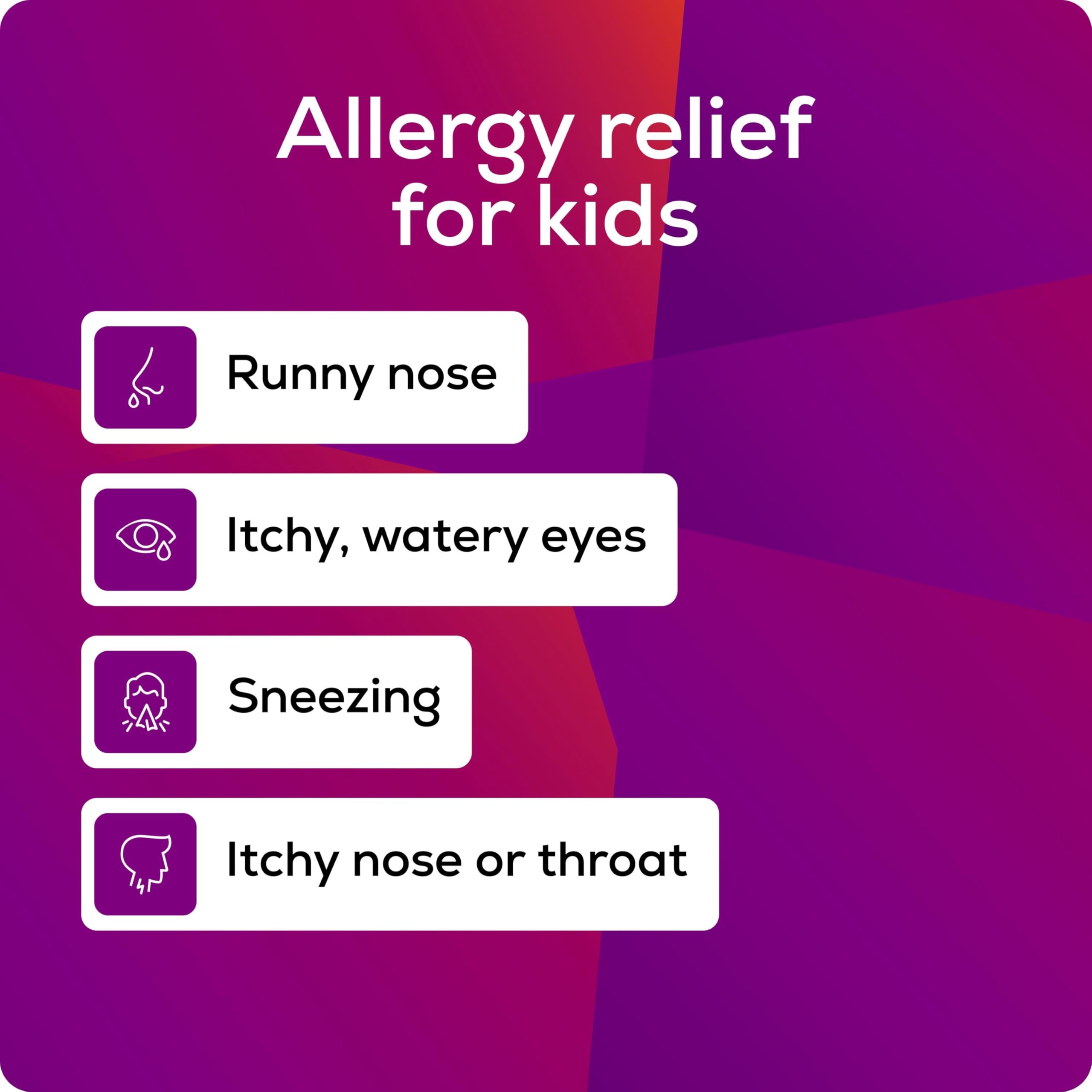 Dose unique Allegra Enfants, conçue pour 12 heures de soulagement.