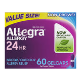 Gélules Allegra-relief-24h dans le flacon, soulagement durable.