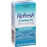 Allergan REFRESH Contacts, flacon 0,4 oz, hydratation durable pour lentilles