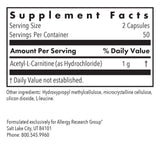 Allergy Research Group Acétyl-L-Carnitine 500 mg — emballage principal reflétant la qualité.