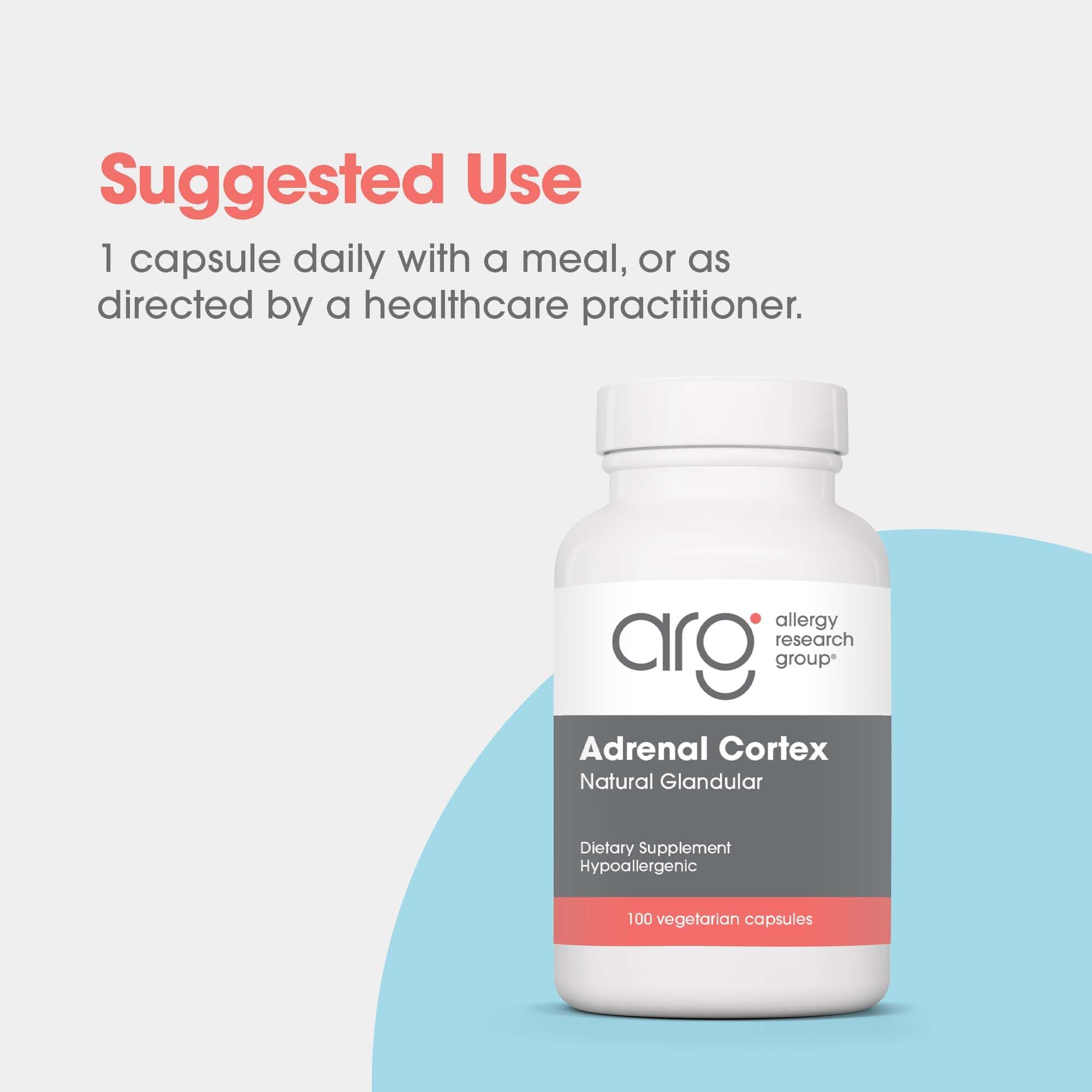 Allergy Research Group ARG Adrenal Cortex — posologie et utilisation recommandée