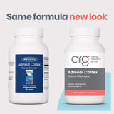 Allergy Research Group ARG Adrenal Cortex — tableau ingrédients, composé glandulaire de qualité