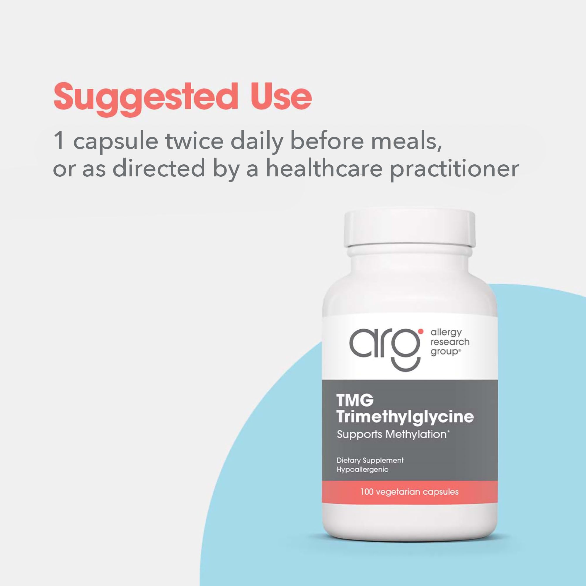 Capsules TMG – dosage de 750 mg, adaptées à l'usage quotidien.