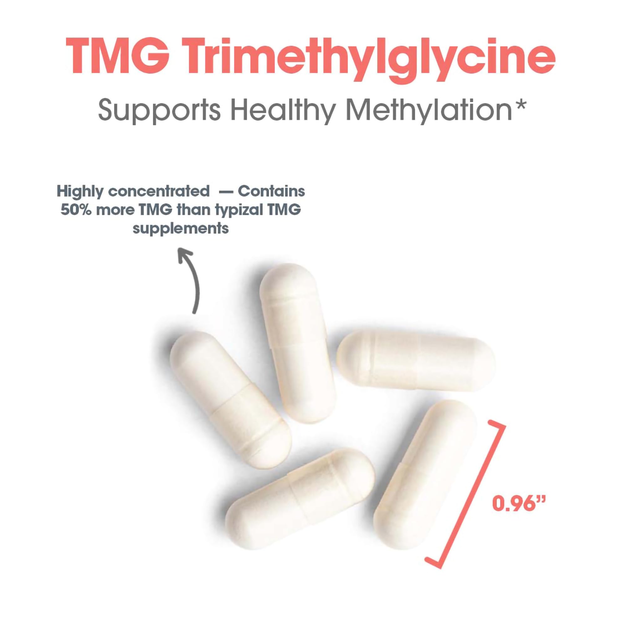 Dose quotidienne de TMG ARG, facilitant l'intégration dans votre routine.