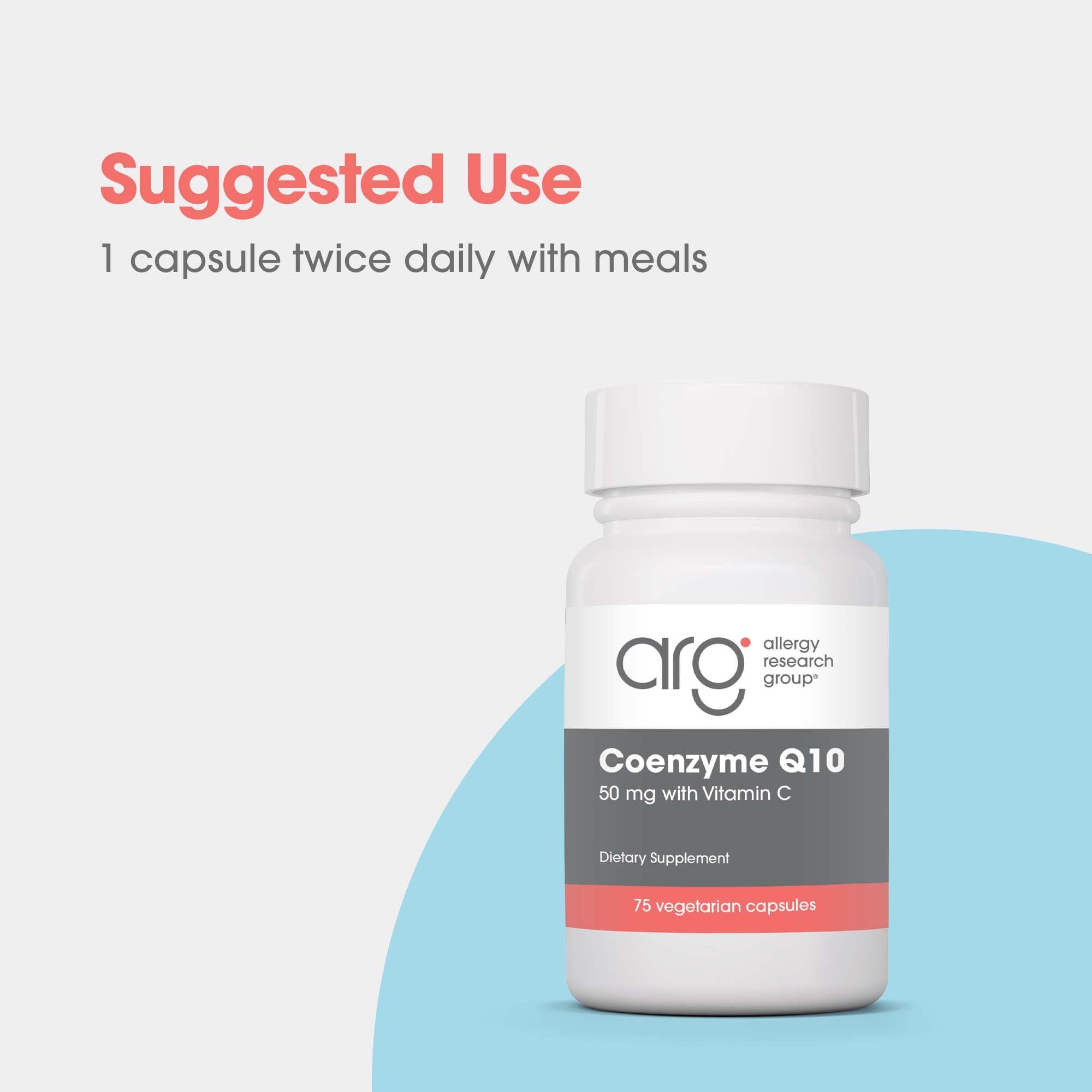 Coenzyme Q10 avec vitamine C, synergie potentielle pour l'énergie et le soutien antioxydant.