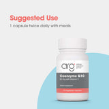 Coenzyme Q10 avec vitamine C, synergie potentielle pour l'énergie et le soutien antioxydant.
