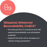 Allergy Research Group CoQ10 Ubiquinol - dose quotidienne affichée, routine simplifiée.
