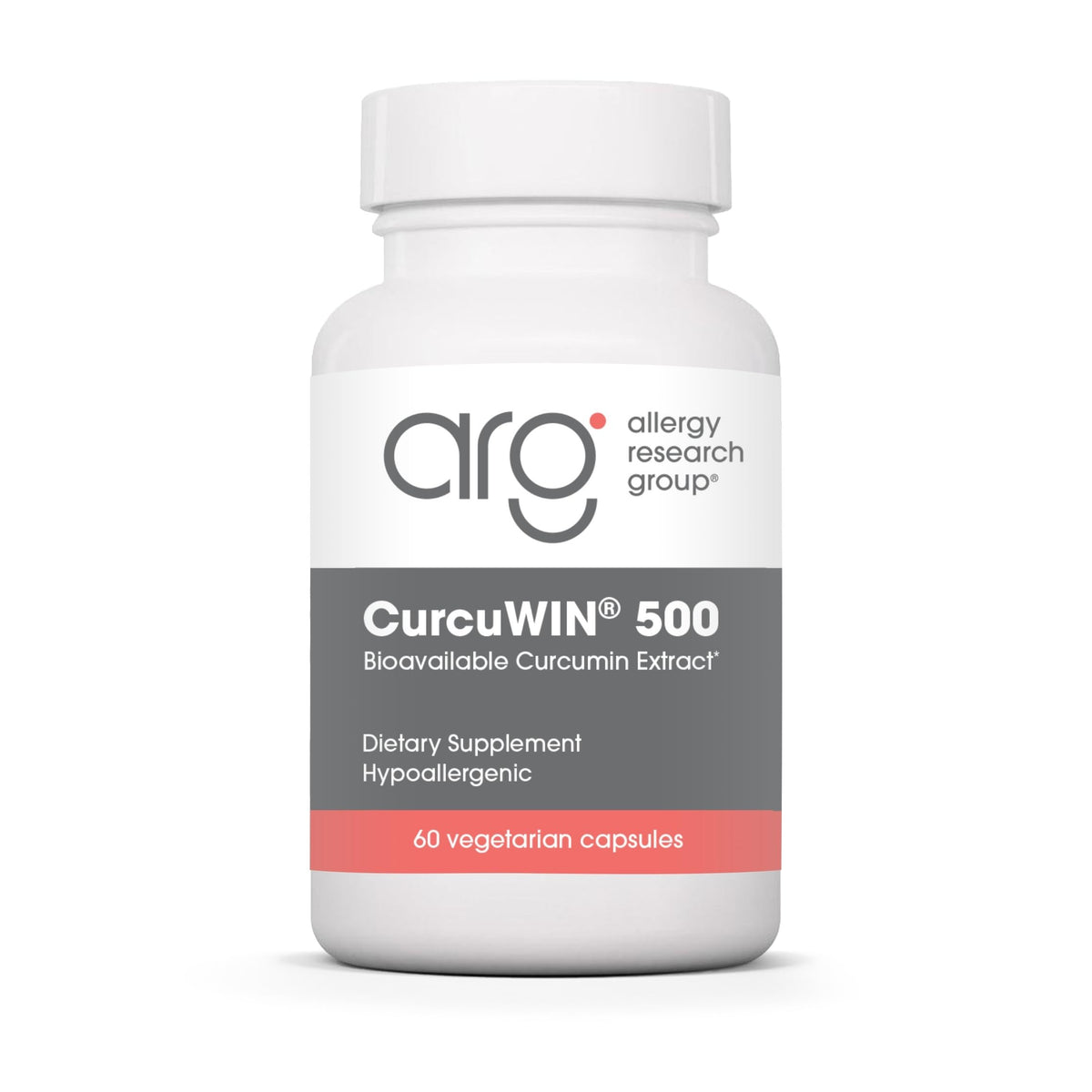 Allergy Research Group CurcuWIN 500 - Bouteille avec gélules faciles à prendre, soutien potentiel quotidien.