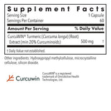Allergy Research Group CurcuWIN 500 - Gélules pratiques pour absorption potentiellement améliorée.