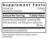 Allergy Research Group Delta-Fraction Tocotrienols, capsule gelule: formulation riche en tocotrienols gamma et delta.