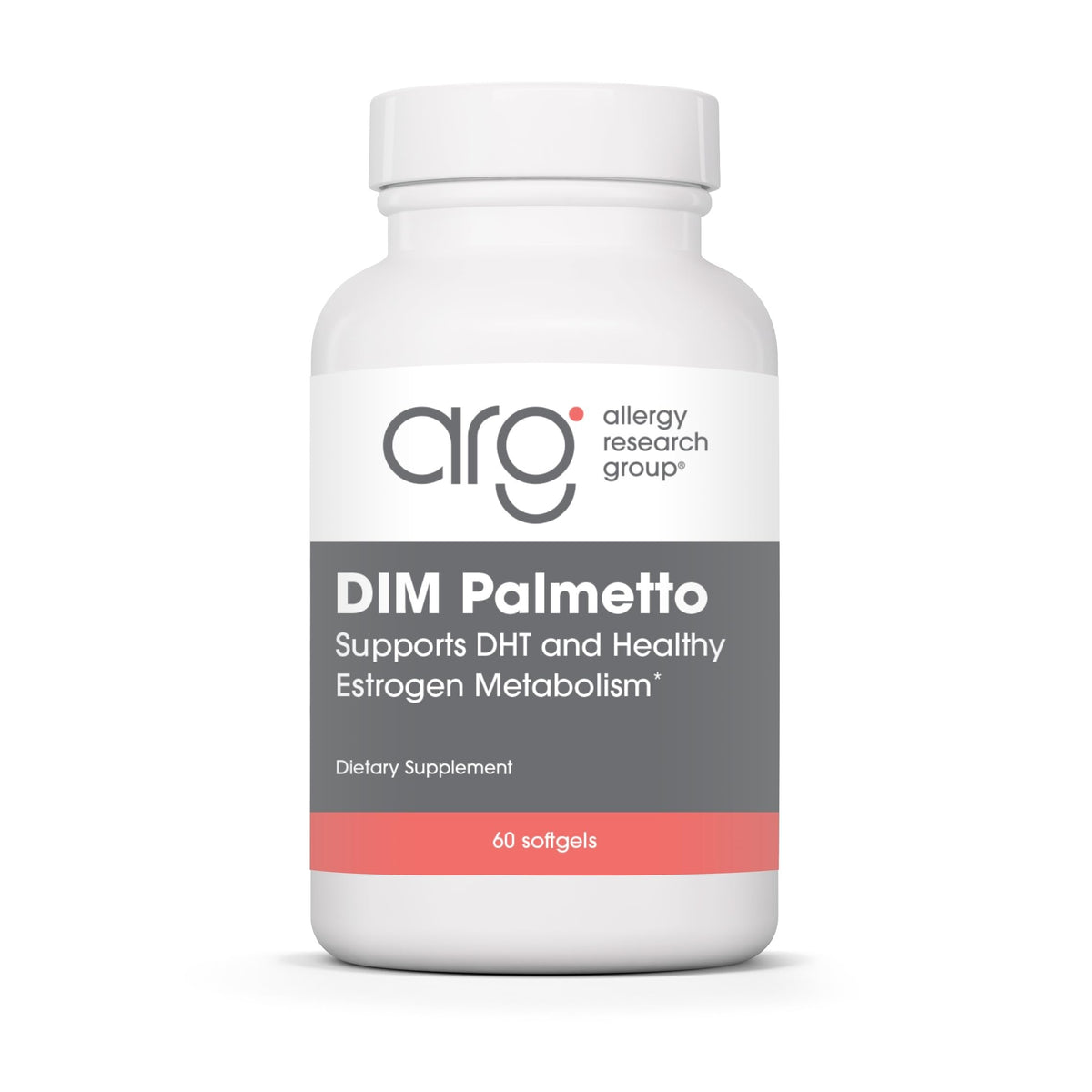 Allergy Research Group DIM Palmetto – bouteille et gélules faciles à prendre
