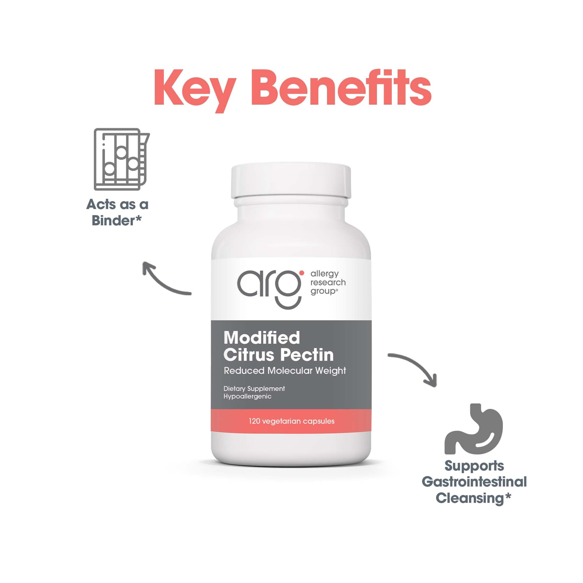 Allergy Research Group dosage 1500 mg par portion - étiquette claire et informative
