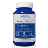 Allergy Research Group Essential-Biotic: bouteille végétarienne et capsules retard-release pour le soutien digestif.