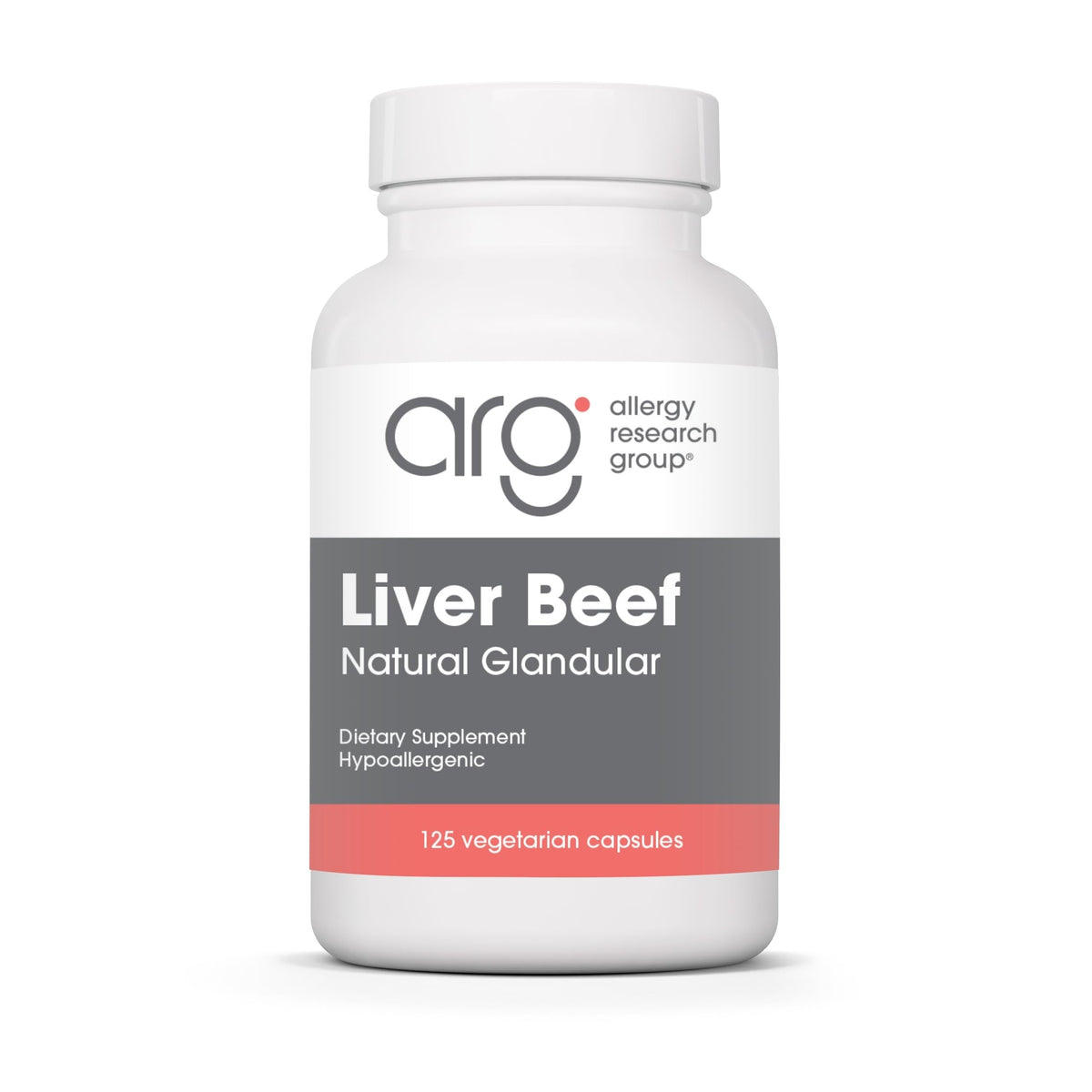 Allergy Research Group foie de bœuf, capsules 1000 mg, soutien du foie et vitalité.