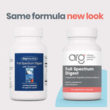 Allergy Research Group Full Spectrum Digest Glutalytic — étiquette-dosage: informations claires sur les portions recommandées