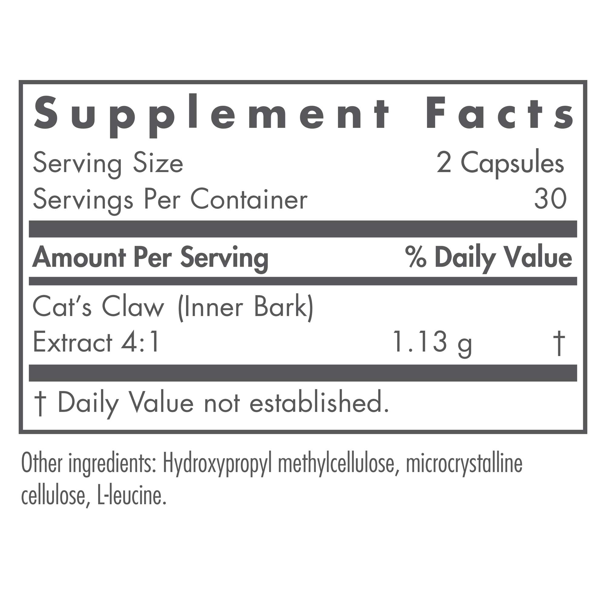 Allergy Research Group Griffes du chat - capsules végétariennes bio pour articulations et immunité